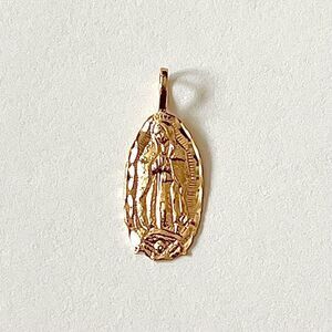 Guadalupe Virgin Mary 14k Solid Gold Pendant | perfect gift | faith | Guadalupe